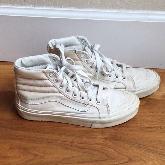 vans cream high tops